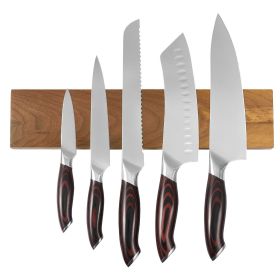Kitchen Knife Set, 6 Piece High Carbon Stainless Steel Sharp Knife Set, Professional Kitchen Cutlery with Ergonomic Crack-Resistant Handle, and Walnu