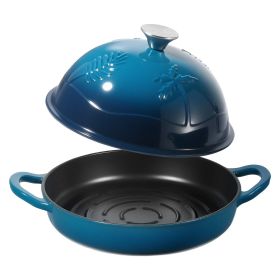 Enameled Cast Iron Dutch Oven, 5 Quart Pot for Sourdough Bread Baking, Heavy-Duty Cookware Pan with Lid and Dual Handles, Oven Induction Compatible u