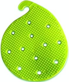 Vegetable Scrubber Brush : Double Sided Fruit and Vegetable Scrubber - Multi Use: Potato Scrubber - Carrot Brush - Trivet - Jar Opener by Cestari