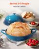 Enameled Cast Iron Dutch Oven, 5 Quart Pot for Sourdough Bread Baking, Heavy-Duty Cookware Pan with Lid and Dual Handles, Oven Induction Compatible u