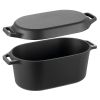 Enameled Cast Iron Dutch Oven, 3.5 Quart Pot with Lid and Dual Handles, Heavy-Duty Durable Cookware Pan, Oven Induction Compatible up to 500Fahrenhei