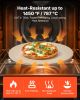 Pizza Stone, 16 in Round Pizza Stone, 0.67" Thick Extra Large Baking-Stone with Rack Stand, 1450 Fahrenheit Heat-Resistant Cooking Stones, for Kitche