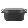 Enameled Cast Iron Dutch Oven, 3.5 Quart Pot with Lid and Dual Handles, Heavy-Duty Durable Cookware Pan, Oven Induction Compatible up to 500Fahrenhei