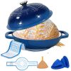 Enameled Cast Iron Dutch Oven with Lid,11" Bread Oven,6 Quart Enamel Bread Pan,Dutch Oven for Sourdough Baking-with Silicone Mat,Thick Enamel Oven Pa